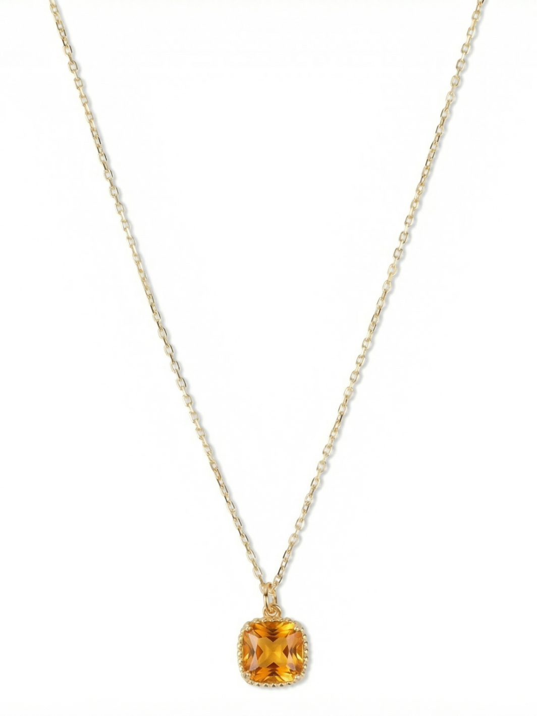 Geboortesteen Ketting november citrien