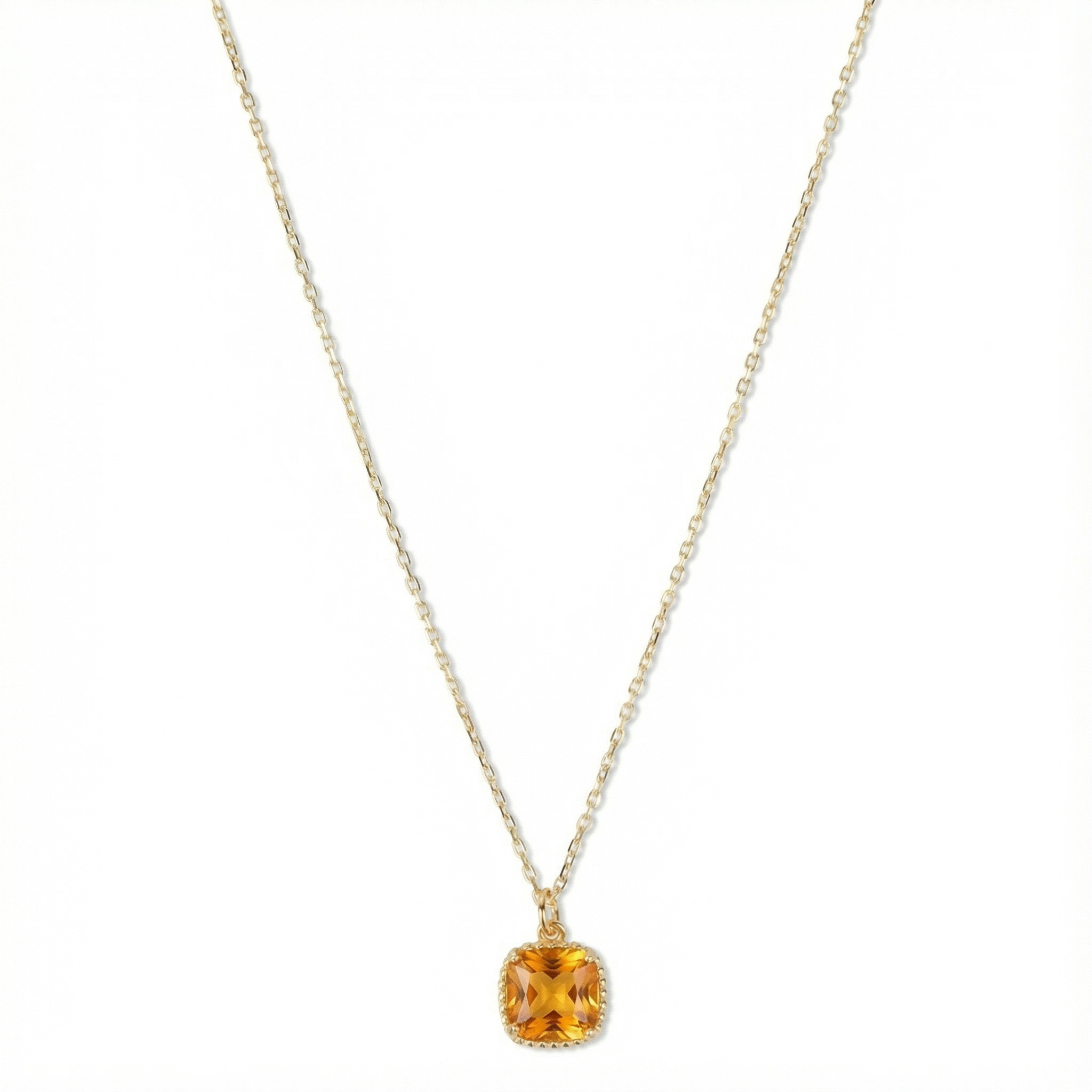 Geboortesteen Ketting november citrien