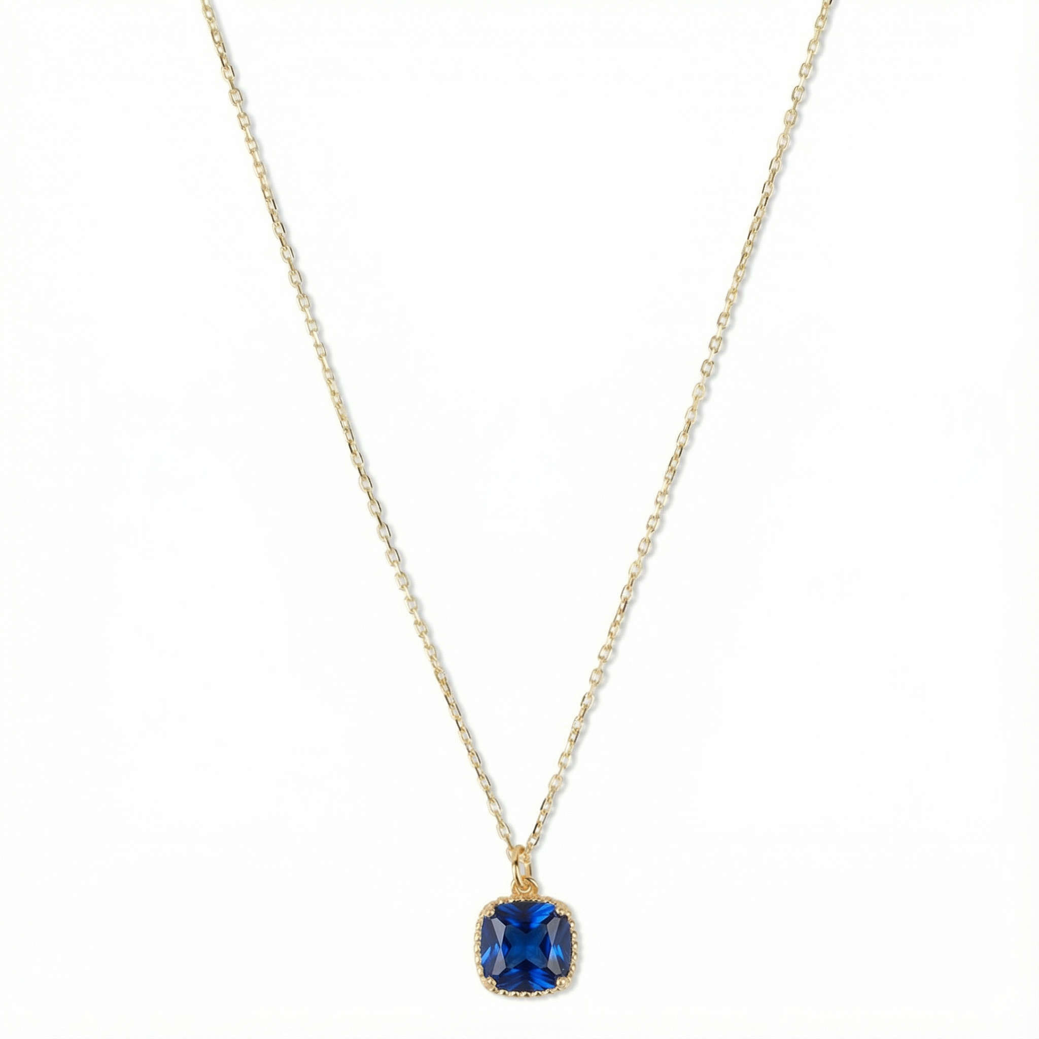 Geboortesteen Ketting september saffier