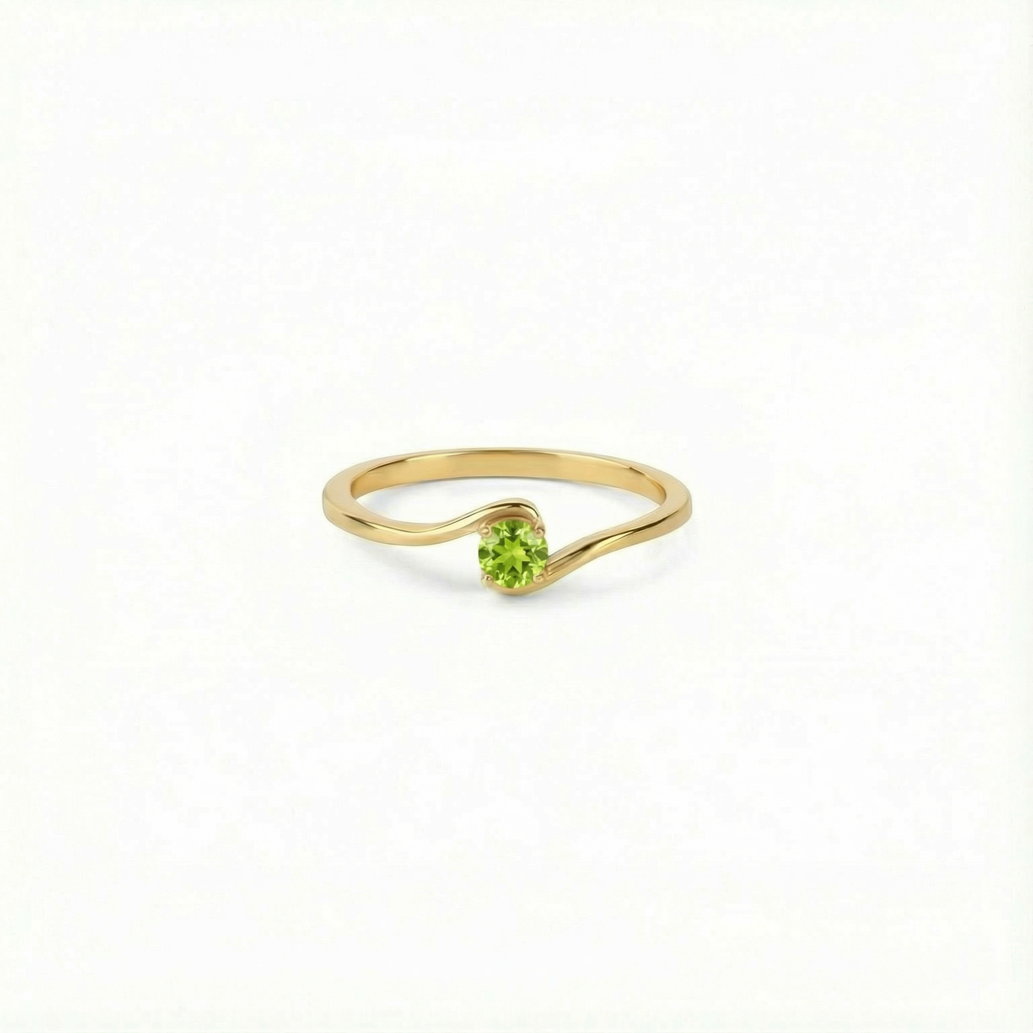 Geboortesteen Ring augustus peridoot