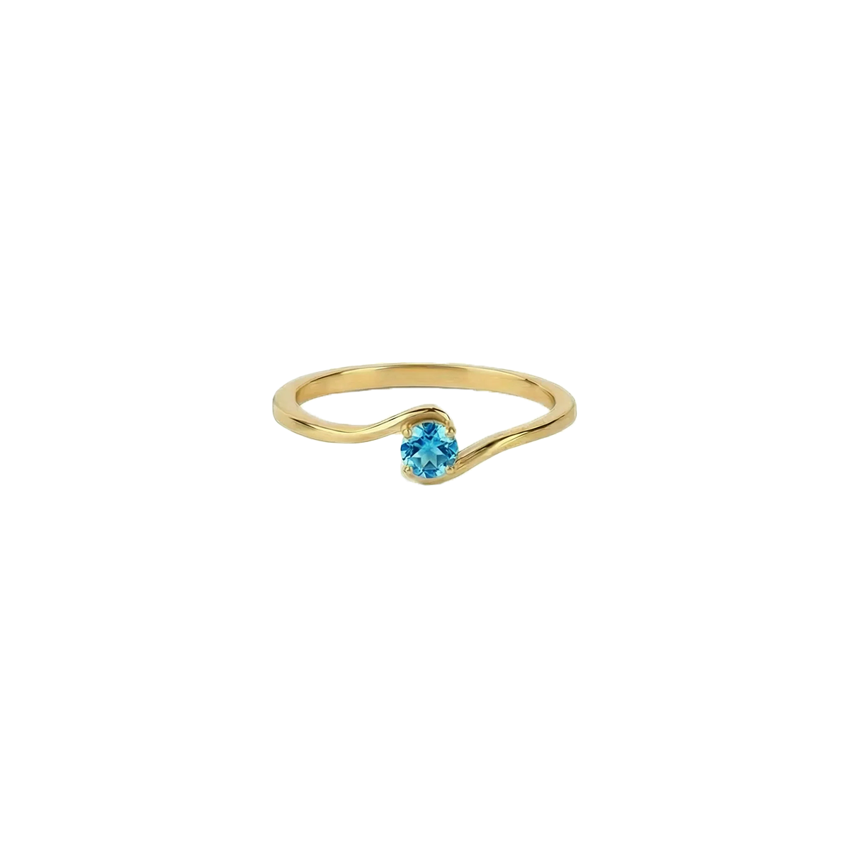 Geboortesteen Ring maart aquamarijn