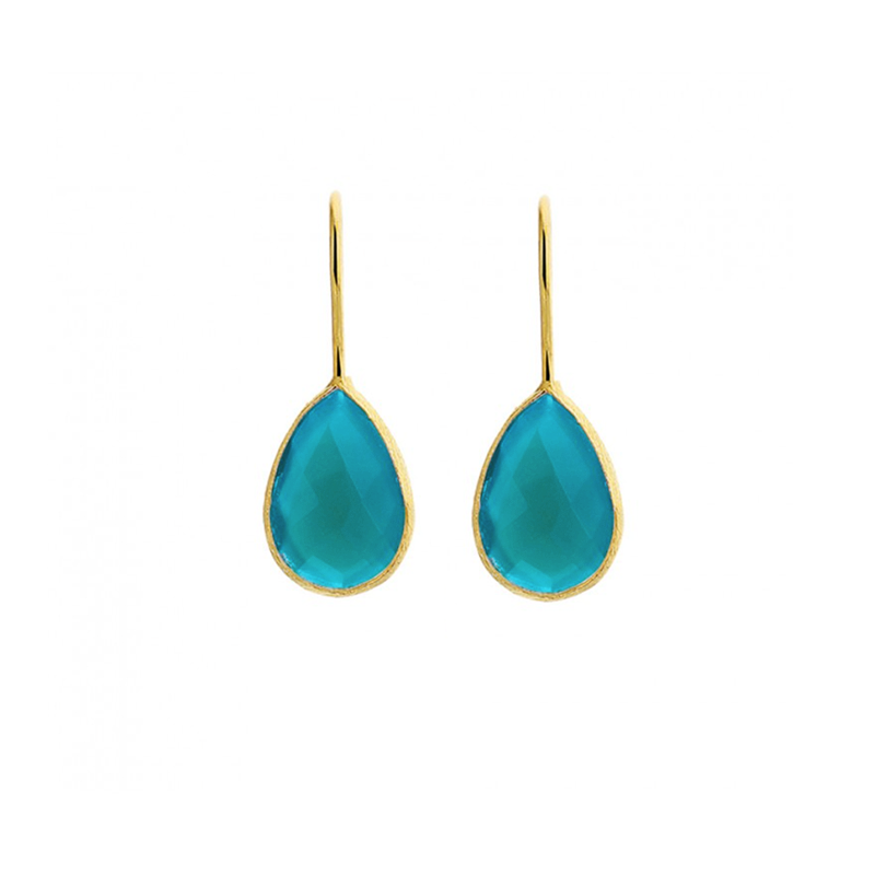 Oorbellen Groene Blauwe Topaas Mini
