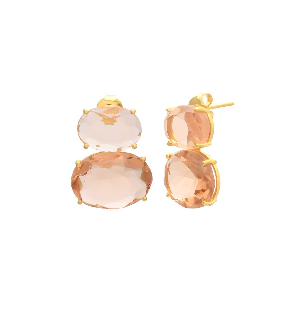 Statement Oorbellen Liv Champagne