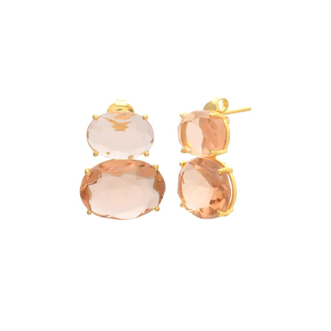 Statement Oorbellen Liv Champagne