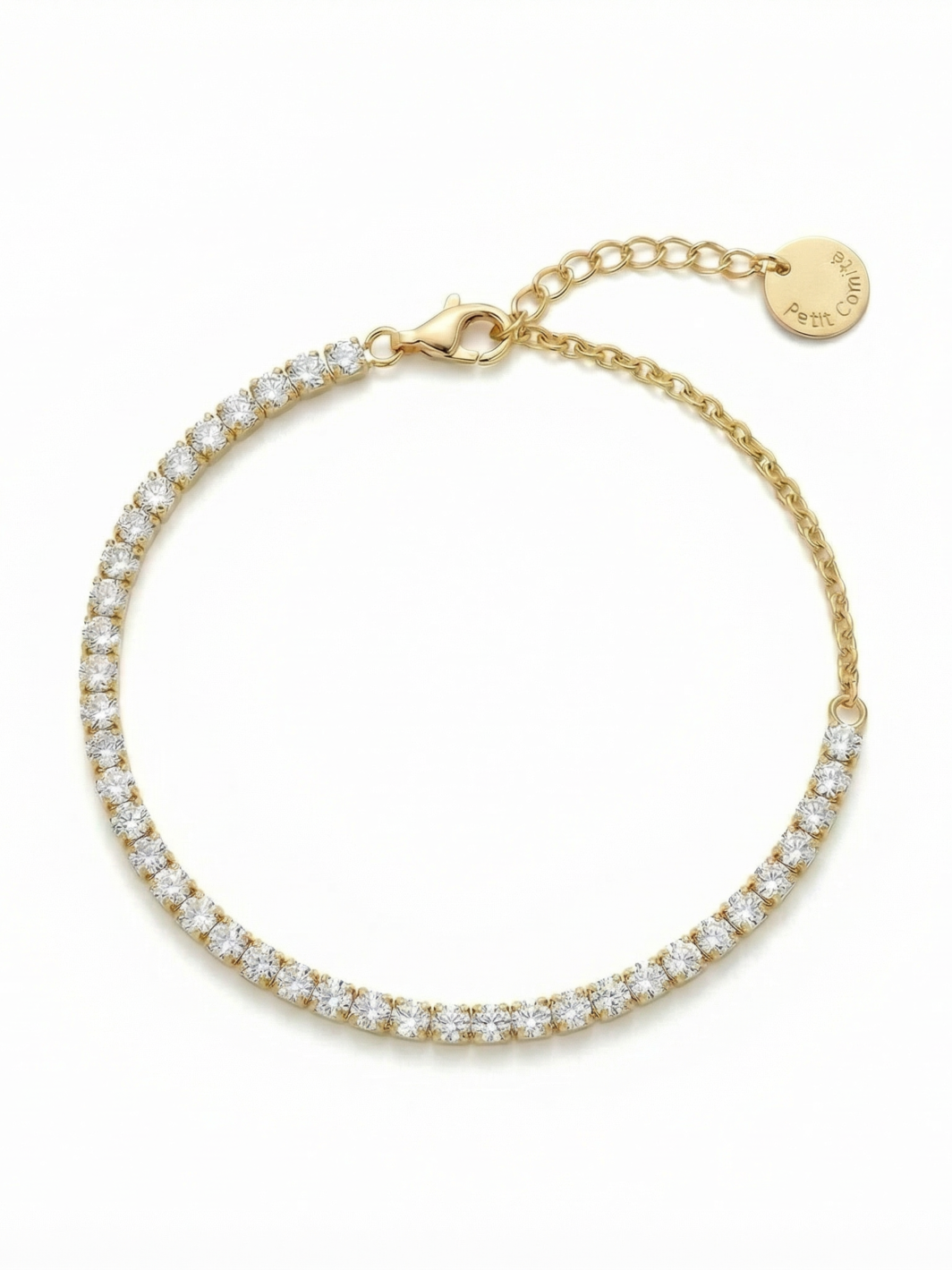 Tennis Bracelet Geboortesteen April Kristal Diamand