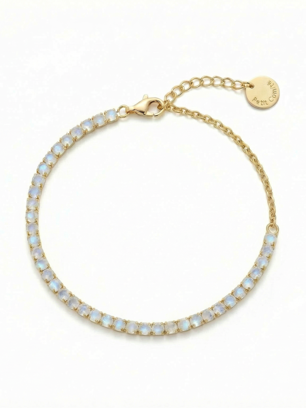 Tennis Bracelet Geboortesteen Juni Maansteen Diamand