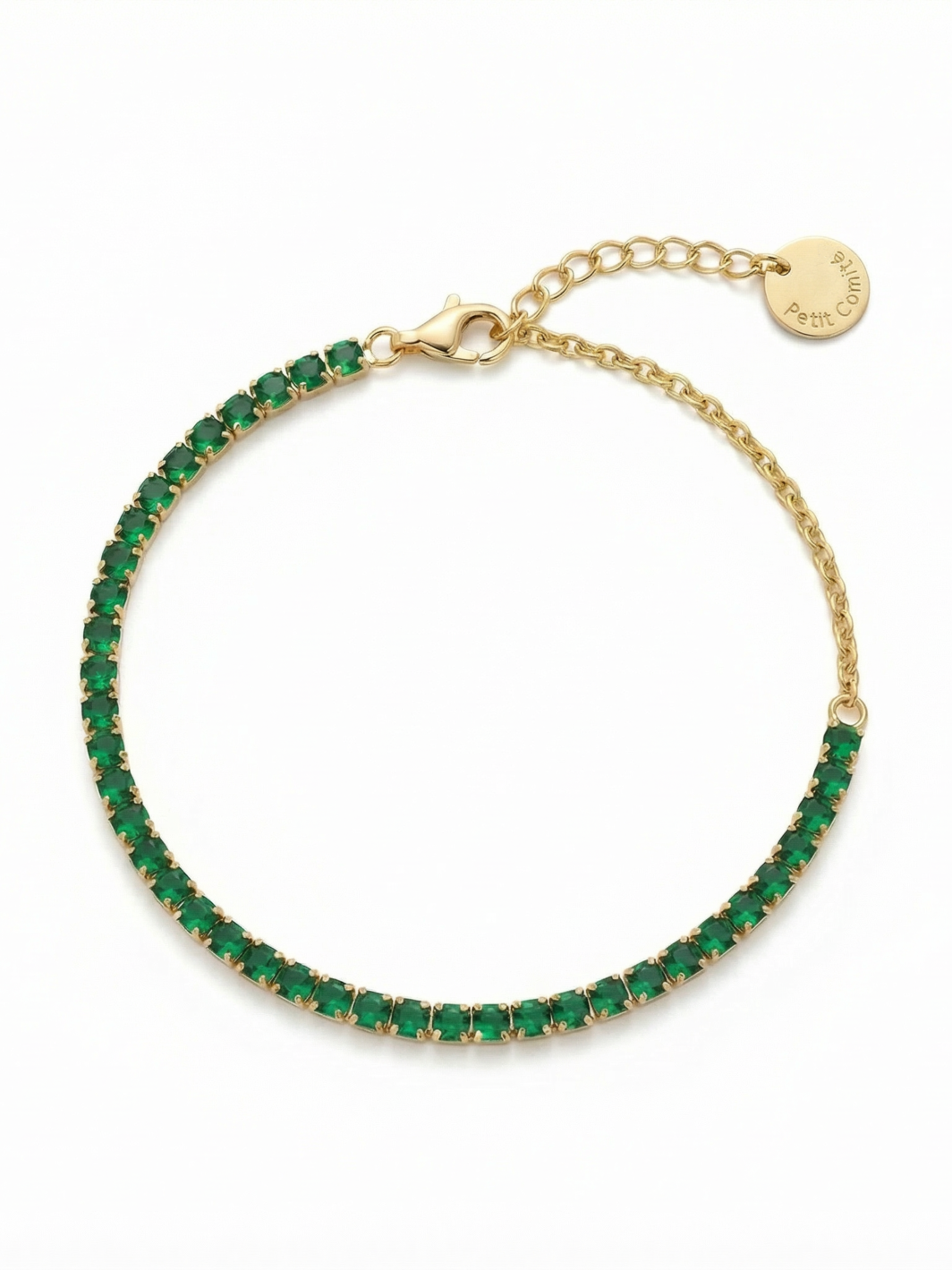 Tennis Bracelet Geboortesteen Mei Smaragd Diamand