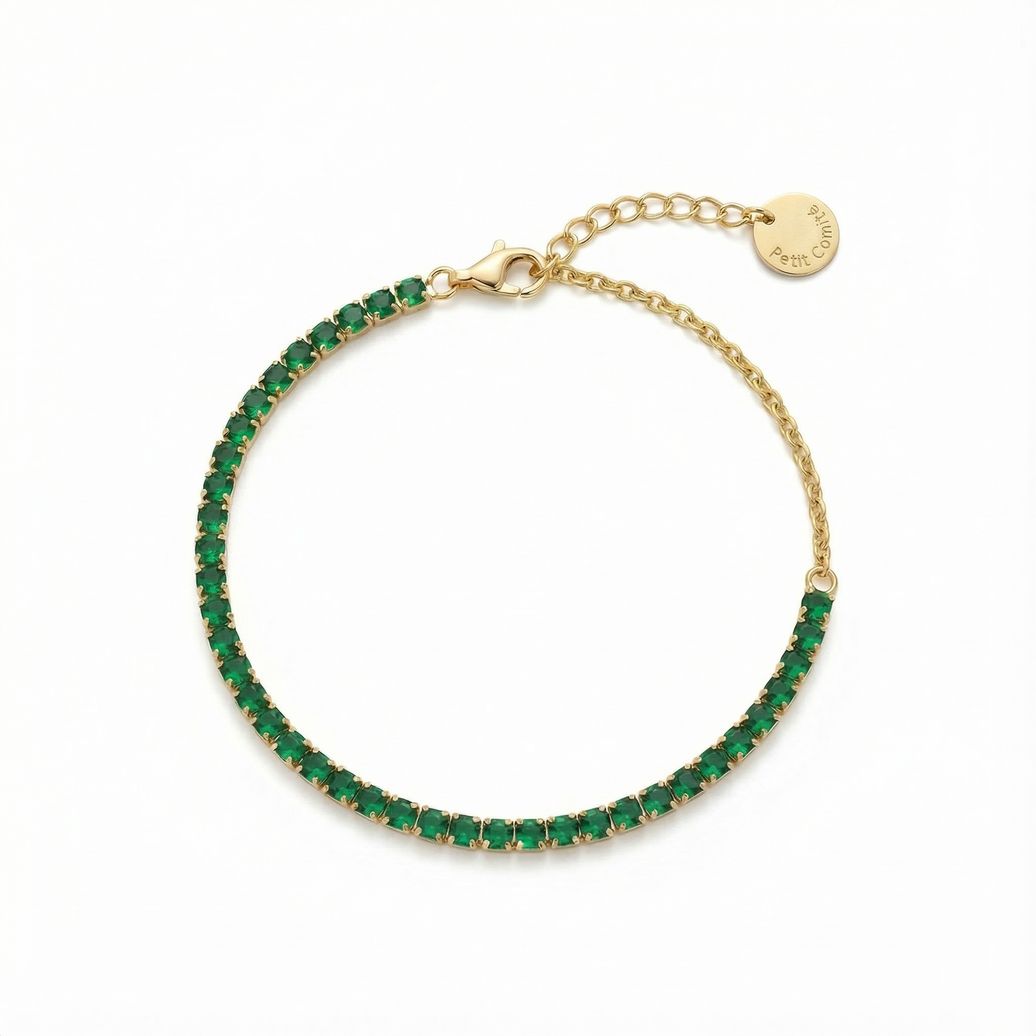 Tennis Bracelet Geboortesteen Mei Smaragd Diamand