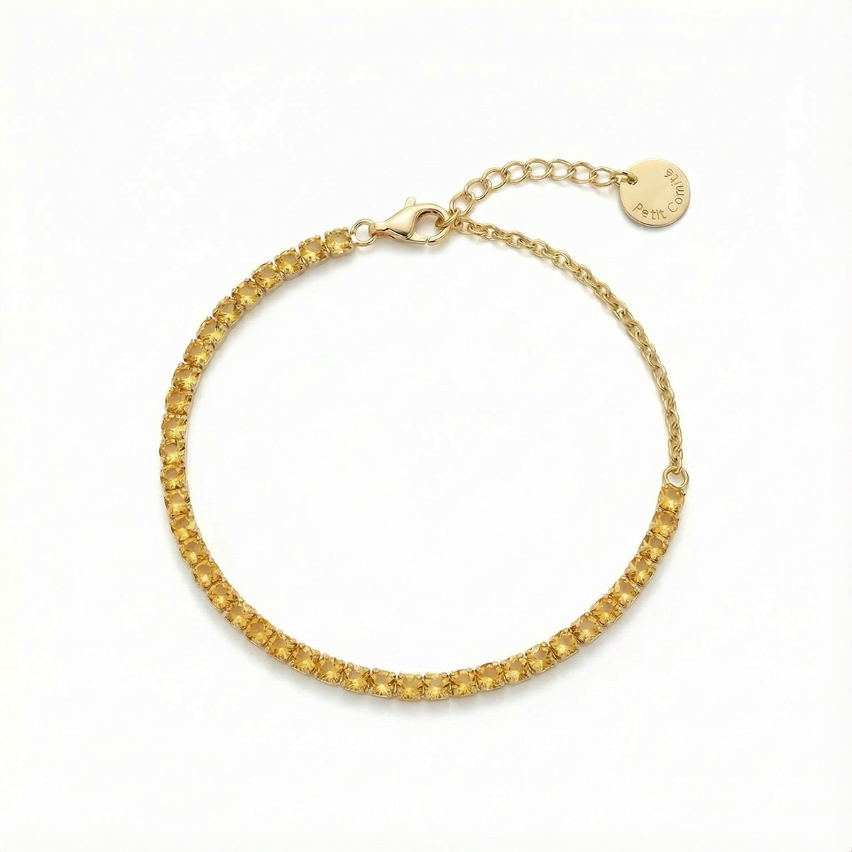 Tennis Bracelet Geboortesteen November Citrien Diamand