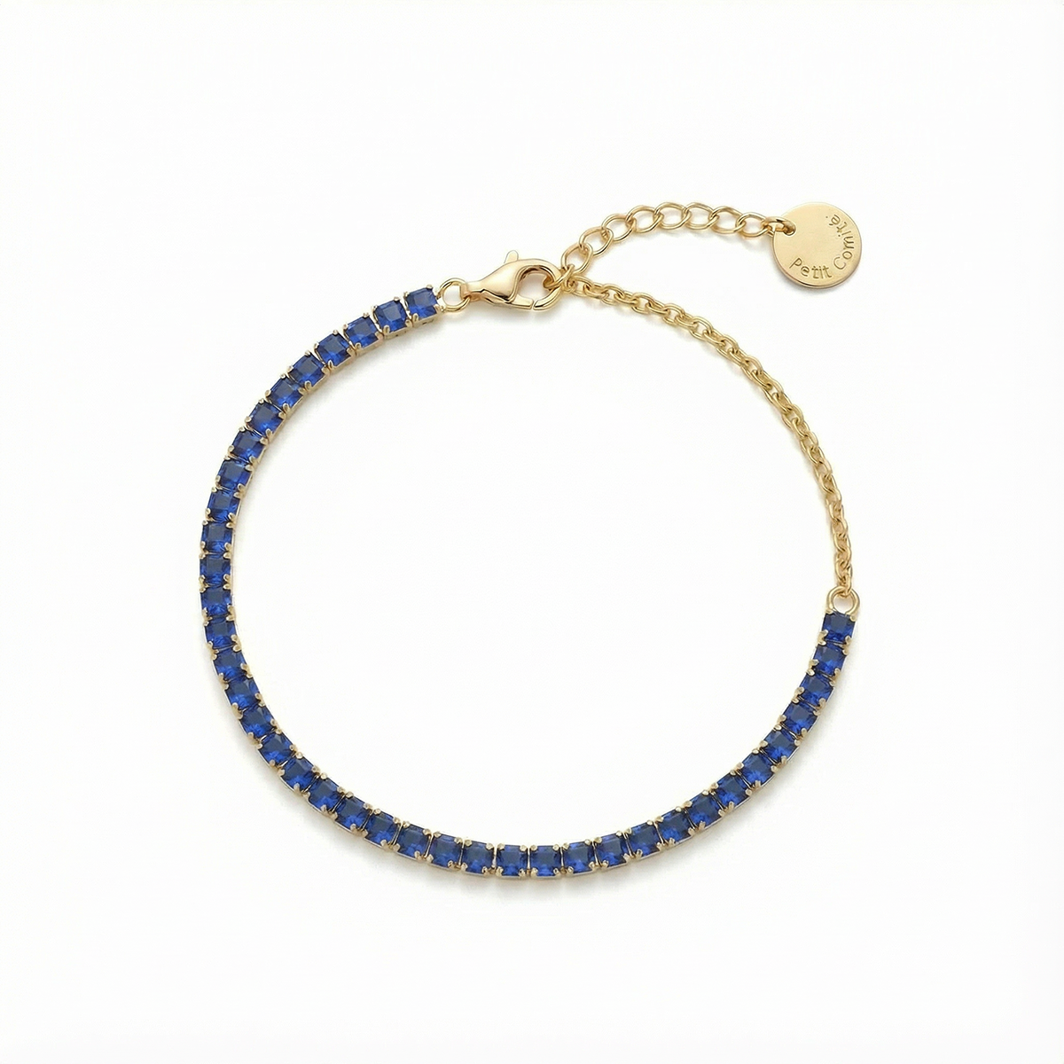 Tennis Bracelet Geboortesteen September Saffier Diamand
